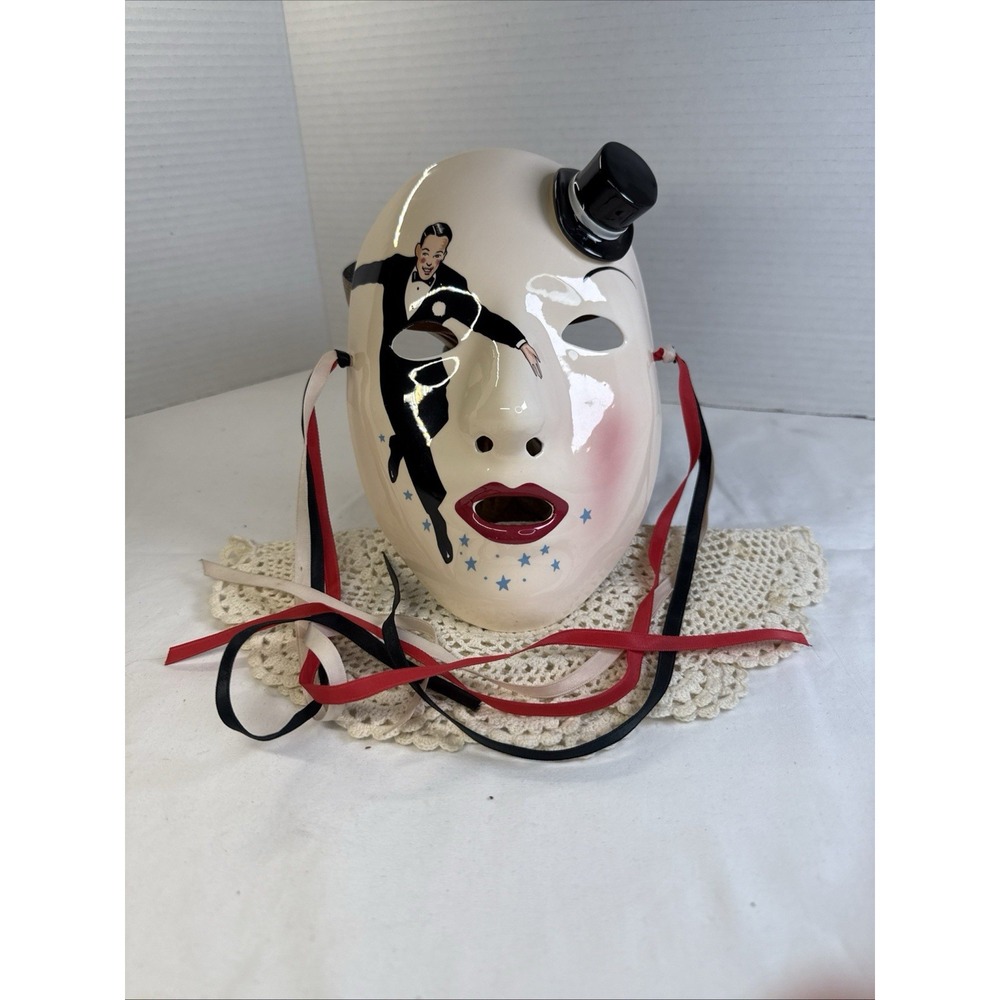 Vandor Multicolor Adult 1983 Pelzman Design Fred Astaire Wall Decor Ceramic Mask